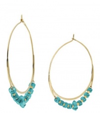Michael Kors Whisper Hoop Earrings, Turquoise MKJ2725 Michael Kors Whisper Hoop Earrings, Turquoise MKJ2725