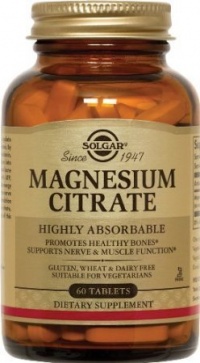 Solgar - Magnesium Citrate, 400 mg, 60 tablets Solgar - Magnesium Citrate, 400 mg, 60 tablets