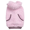 Casual Canine Polyester Snowbaby Dog Hoodie, Small, 12-Inch, Pink