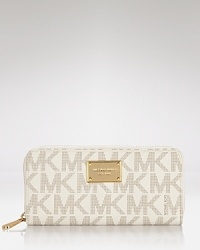Cement your style status with this monogram logo wallet from MICHAEL Michael Kors. Designed for the daytime essentials, it's the perfect fusion of fashion and function. Cement your style status with this monogram logo wallet from MICHAEL Michael Kors. Designed for the daytime essentials, it's the perfect fusion of fashion and function.