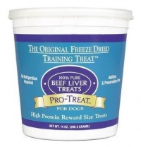 Pro-Treat Freeze Dried Beef Liver Dog Treats 14 oz. Pro-Treat Freeze Dried Beef Liver Dog Treats 14 oz.