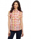 Dickies Women's Short Sleeve Plaid Shirt