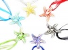 Lampwork Murano Starfish Glass Pendant Necklace 6PCS Mix Color Set