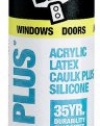 Dap 18126 Black Alex Plus Acrylic Latex Caulk Plus Silicone 10.1-Ounce