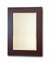 Elegant Home Fashions Chatham Collection Framed Beveled-Edge Glass Mirror, Dark Espresso