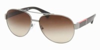 Prada Sport 52MS 5AV6S1 Gunmetal 52MS Aviator Sunglasses Lens Category 3