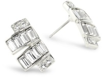 Carolee Classic Love Story Silver-Tone Baguette Crystal Earrings Carolee Classic Love Story Silver-Tone Baguette Crystal Earrings