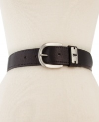 Add an easygoing, vintage vibe to any outfit with this rich leather belt from Fossil. Accented with a classic C-ring buckle and keyhole detailing at the keeper, it's the perfect wear-with-anything accessory. Add an easygoing, vintage vibe to any outfit with this rich leather belt from Fossil. Accented with a classic C-ring buckle and keyhole detailing at the keeper, it's the perfect wear-with-anything accessory.