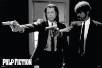 (24x36) Pulp Fiction Movie (Pointing Guns) Poster Print (24x36) Pulp Fiction Movie (Pointing Guns) Poster Print