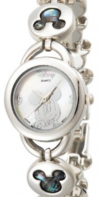 Disney Women's MK2006 Mickey Mouse Abalone Stone Links Bracelet Watch Disney Women's MK2006 Mickey Mouse Abalone Stone Links Bracelet Watch