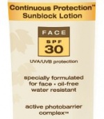 Aveeno Continuous Protection Lotion Face SPF 30, 3-Ounce (Pack of 2)