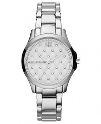 Armani Exchange Silver Quilted Crystal Dial Stainless Steel Ladies Watch AX5208 Armani Exchange Silver Quilted Crystal Dial Stainless Steel Ladies Watch AX5208
