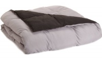 All-Season Down Alternative Reversible Comforter Set, Twin/Twin Extra Long, Black/Gray All-Season Down Alternative Reversible Comforter Set, Twin/Twin Extra Long, Black/Gray