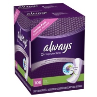 Always Xtra Protection Long Daily Liners Unscented 108 Count Always Xtra Protection Long Daily Liners Unscented 108 Count