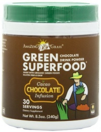 Amazing Grass Chocolate Drink Powder, Green Superfood, 8.5-Ounce Container Amazing Grass Chocolate Drink Powder, Green Superfood, 8.5-Ounce Container