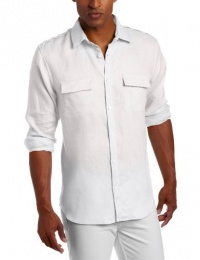 Calvin Klein Sportswear Men's Long Sleeve Linen Woven Shirt Calvin Klein Sportswear Men's Long Sleeve Linen Woven Shirt
