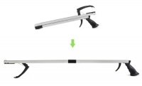 Ez2care Lightweight Folding Reacher with Magnetic Tip and Ergo Handle, Anodize Silver, 32-Inch Ez2care Lightweight Folding Reacher with Magnetic Tip and Ergo Handle, Anodize Silver, 32-Inch