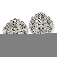 Silver-tone Marquise Swarovski Crystal Clip Earrings. Lovely Gift Box, Certificate of Authenticity, and Romance Card Included Silver-tone Marquise Swarovski Crystal Clip Earrings. Lovely Gift Box, Certificate of Authenticity, and Romance Card Included