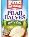 Libby's  Bartlett Pear Halves In Pear Juice From Concentrate, 15-Ounce Cans (Pack of 12)