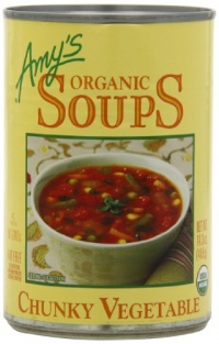 Amy's Organic Fat Free Chunky Vegetable Soup, 14.3-Ounce Cans (Pack of 12) Amy's Organic Fat Free Chunky Vegetable Soup, 14.3-Ounce Cans (Pack of 12)