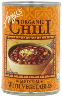 Amy's Organic Medium Chili with Vegetables, 14.7-Ounce Cans (Pack of 12) Amy's Organic Medium Chili with Vegetables, 14.7-Ounce Cans (Pack of 12)