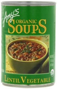 Amy's Organic Lentil Vegetable Soup, 14.5-Ounce Cans (Pack of 12)