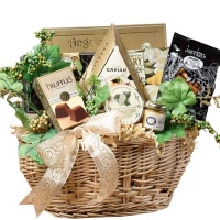 Art of Appreciation Gift Basket   Savory Sophisticated Gourmet Food Basket with Caviar - Medium