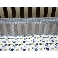 Nautica Zachary Secure-Me Mesh Crib Liner Nautica Zachary Secure-Me Mesh Crib Liner