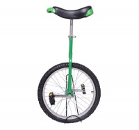 Aosom Deluxe 20 Wheel Unicycle - Green Frame w/ Stand Aosom Deluxe 20 Wheel Unicycle - Green Frame w/ Stand