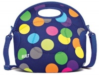 BUILT Neoprene Spicy Relish Lunch Tote, Scatter Dot