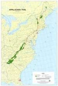 Appalachian Trail Wall Map (Maine to Georgia) Appalachian Trail Wall Map (Maine to Georgia)