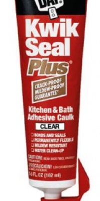 Dap 18546 Kwik Seal Plus Kitchen and Bath All-Purpose Adhesive Caulk Clear, 5.5-Ounce Dap 18546 Kwik Seal Plus Kitchen and Bath All-Purpose Adhesive Caulk Clear, 5.5-Ounce