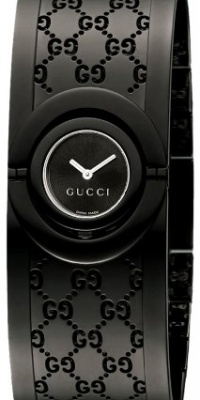 Gucci Women's YA112531 Twirl Small Black PVD Bangle Watch Gucci Women's YA112531 Twirl Small Black PVD Bangle Watch