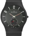 Skagen Men's 805XLTBB Sports Black Titanium Case on Mesh Watch