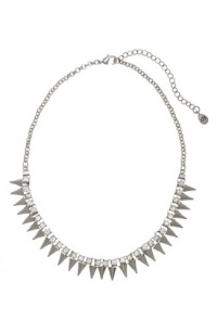 Armani Exchange Womens Rhinestone Spike Necklace Armani Exchange Womens Rhinestone Spike Necklace