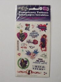 Temporary Tattoos - Justin Bieber Temporary Tattoos - Justin Bieber