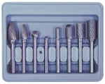 Astro Pneumatic 2181 Double Cut Carbide Rotary Burr Set with 1/4-Inch Shank