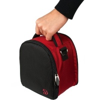 RED Slim Compact Protective Travel Digital Camera Carrying Case with Accessory Compartment For Nikon Coolpix L810 / P510 / S9100 Digital SLR DSLR Camera RED Slim Compact Protective Travel Digital Camera Carrying Case with Accessory Compartment For Nikon Coolpix L810 / P510 / S9100 Digital SLR DSLR Camera