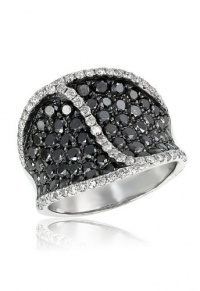 Effy Jewlery Prism Caviar Black and White Diamond Ring, 3.96 TCW Ring size 7 Effy Jewlery Prism Caviar Black and White Diamond Ring, 3.96 TCW Ring size 7
