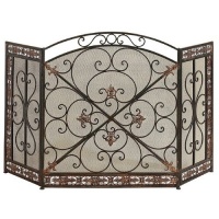 Fleur De Lis Iron Fireplace Screen Fleur De Lis Iron Fireplace Screen