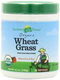 Amazing Grass Organic Wheat Grass Powder, 30 Servings, 8.5-Ounce Container Amazing Grass Organic Wheat Grass Powder, 30 Servings, 8.5-Ounce Container