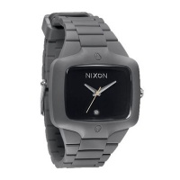 Nixon Rubber Player Grey Black Mens Watch A139195 Nixon Rubber Player Grey Black Mens Watch A139195
