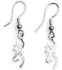 Browning Buckmark Sterling Silver Drop Earrings Browning Buckmark Sterling Silver Drop Earrings