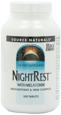 Source Naturals NightRest with Melatonin, 200 Tablets Source Naturals NightRest with Melatonin, 200 Tablets