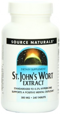 Source Naturals St. John's Wort 300mg, 240 Tablets Source Naturals St. John's Wort 300mg, 240 Tablets