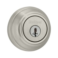 Kwikset featuring SmartKey Single Cylinder Deadbolt, Satin Nickel 980 15 SMT CP K4 Kwikset featuring SmartKey Single Cylinder Deadbolt, Satin Nickel 980 15 SMT CP K4