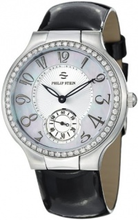 Philip Stein Signature Round Mother of Pearl Dial Diamond Watch 42D-FMOP-LB Philip Stein Signature Round Mother of Pearl Dial Diamond Watch 42D-FMOP-LB