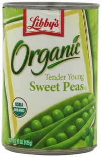 Libby's Organic Sweet Peas, 15-Ounces Cans (Pack of 12)