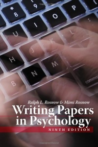 Writing Papers in Psychology Writing Papers in Psychology