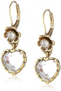 Betsey Johnson Iconic Summer Metallics Heart Drop Earrings Betsey Johnson Iconic Summer Metallics Heart Drop Earrings